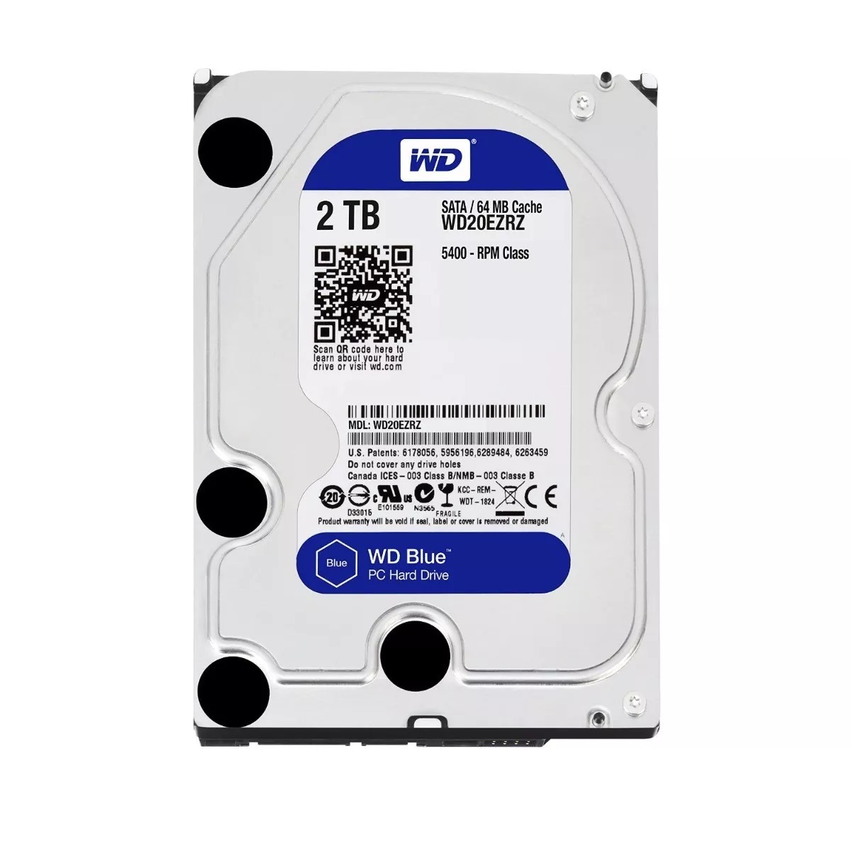 DISCO DURO INTERNO 3.5" BLUE 2TB SATA 6 GB/S 64MB